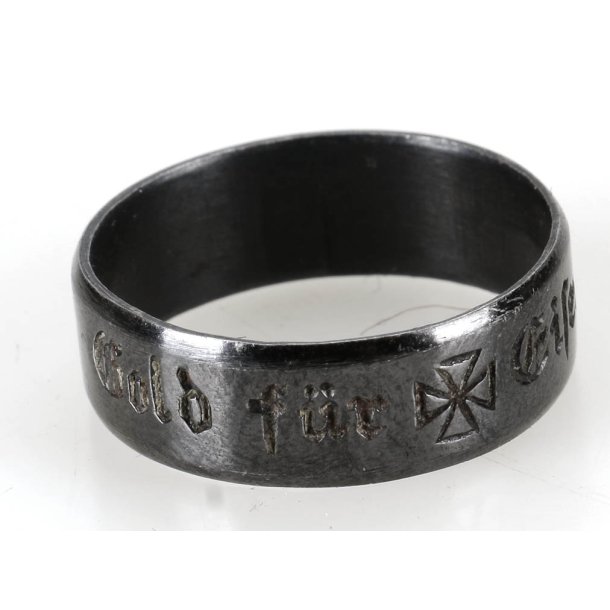 German WW1 "Gold gab ich fr Eisen" 1914  Ring 