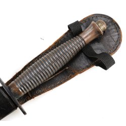 British WW2 Third Pattern Fairbairn-Sykes Fighting Knife with Scabbard