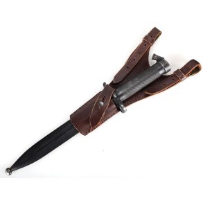 Swedish WW2 m/1896 bayonet with frog
