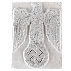 German WW2 Large eagle printing plate for document folders