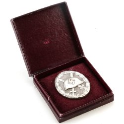 German WW2 Wound badge in silver 1939 'L/14' - Cased