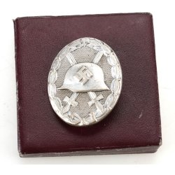 German WW2 Wound badge in silver 1939 'L/14' - Cased