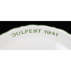 German WW2 SS Julgabe der Chef des SS-Wirtschaftsverwaltungshauptamtes � Julfest 1941 Allach Julteller
