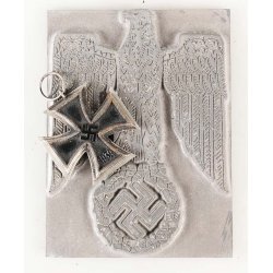 German WW2 Large eagle printing plate for document folders