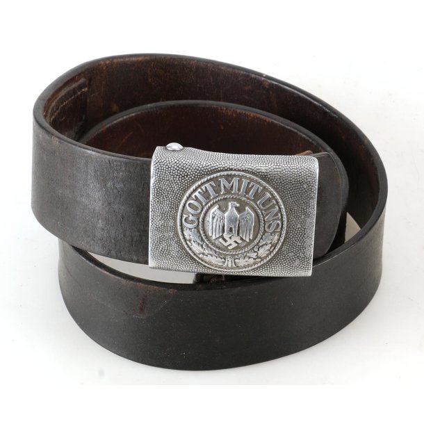 German WW2 Army EM/NCO's combat Belt &amp; Buckle