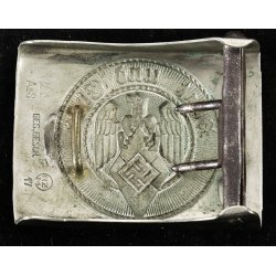 German WW2 HJ Members Belt Buckle Double marked "A A&S Ges Gesch RZM 17"