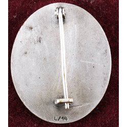 German WW2 Wound badge in silver 1939 'L/14' - Cased