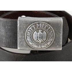 German WW2 Army EM/NCO's combat Belt &amp; Buckle