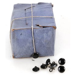 German WW2 Visor cap buttons(2 pcs) for chinstrap(Carl Halfar Factory find)