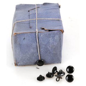 German WW2 Visor cap buttons(2 pcs) for chinstrap(Carl Halfar Factory find)