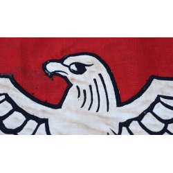 German WW2 early State service flag cut-out -  British vet bringback
