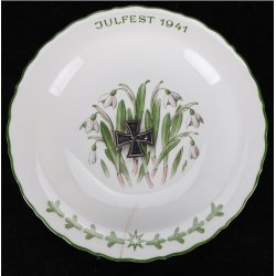 German WW2 SS Julgabe der Chef des SS-Wirtschaftsverwaltungshauptamtes � Julfest 1941 Allach Julteller