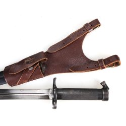 Swedish WW2 m/1896 bayonet with frog