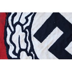 German WW2 early State service flag cut-out -  British vet bringback