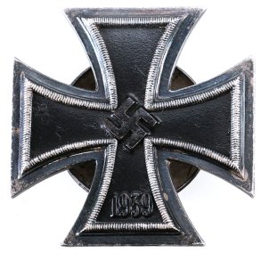 German WW2 Iron Cross first class 1939  'L55' - Screw back