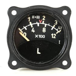 German WW2 Junkers Ju 88 Bomber airplane fuel gauge