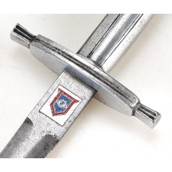 British WW2 Army's Guards Armoured Division Rhin et Danube" damascus dagger
