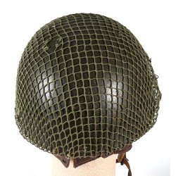 British WWII  BMB 1944 HSDR Dispatch Rider Helmet w/ Net &amp; Greek Commando/LOK Markings