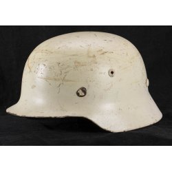 German WW2 M35 Helmet used postwar German Red Cross/ Fire Fighter