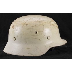 German WW2 M35 Helmet used postwar German Red Cross/ Fire Fighter