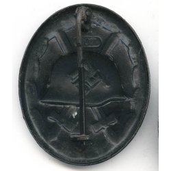 German WW2 Wound badge in black 1939 '107'