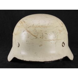 German WW2 M35 Helmet used postwar German Red Cross/ Fire Fighter