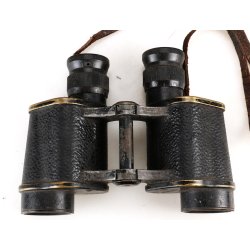 British WW2 1941 Dated Army Binocular + Case + Strap