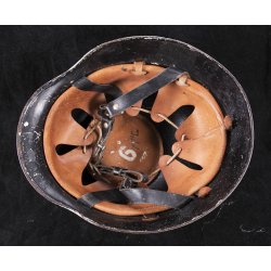 German WW2 M35 Helmet used postwar German Red Cross/ Fire Fighter