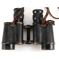British WW2 1941 Dated Army Binocular + Case + Strap