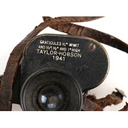 British WW2 1941 Dated Army Binocular + Case + Strap