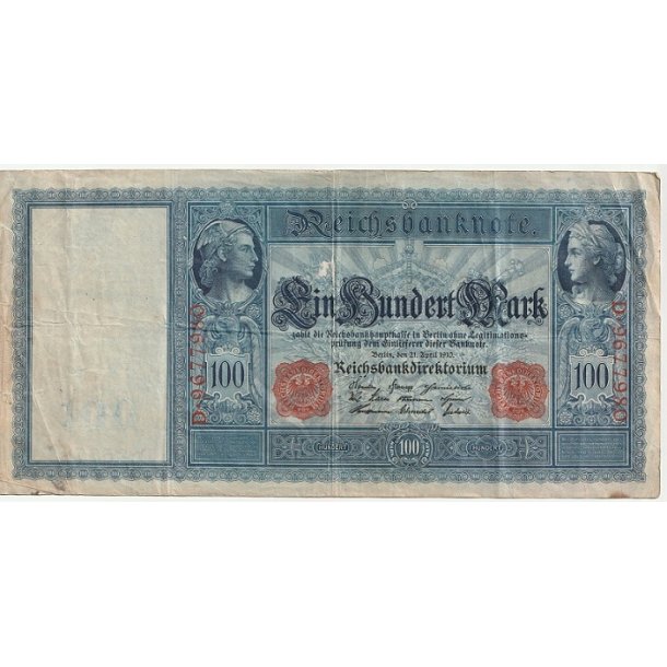 Reichsmark, 100 Mark 1910