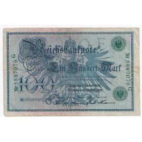 Reichsmark, 100 Mark 1908