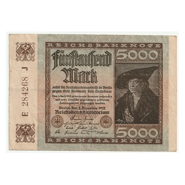 Reichsmark, 5000 Mark 1922