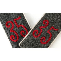 German WW1 Preussen Infanterie Regiment 35 shoulder boards