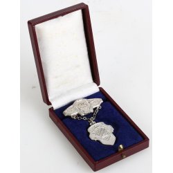 V.R.K.D - Travelling merchants -  25 y member's badge with case