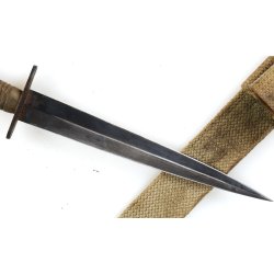 British Third Pattern Fairbairn-Sykes Fighting Knife with Scabbard and frog