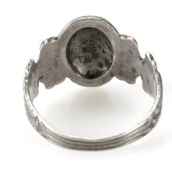 German WW2 Skull/Totenkopf kantinen ring