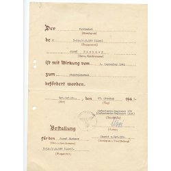 German WW2 Infantry Regiment 199 "List" - Oberfeldwebel Josef Eichner