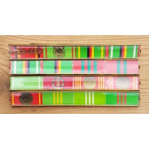 DDR, MdI Volkspolizei 16-place Ribbon bar