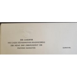 Gauleiter Hartmann Lauterbacher letter paper/stationery x 2