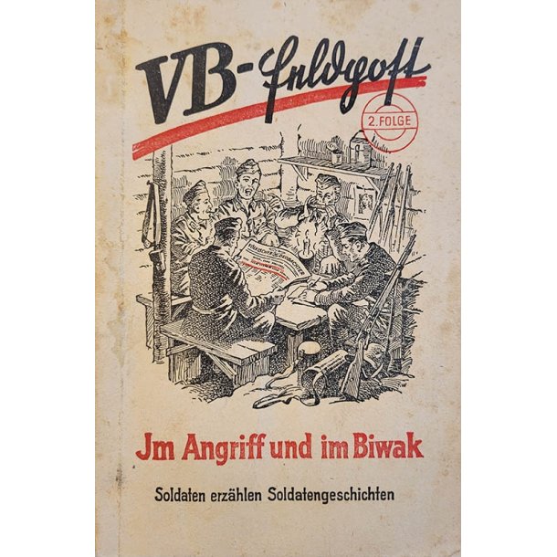 German soldier propaganda joke book - VB-Feldpost - Im Angriff und im Biwak