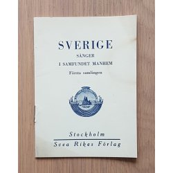 Swedish NS Samfundet Manhem song book