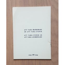 Swedish NS Samfundet Manhem song book