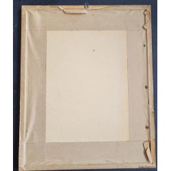 German WW2 colorized and framed army Officer's portrait