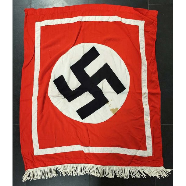 NSDAP podium banner with fringe 85x68 cm - German WW1-2 Cloth insignia ...