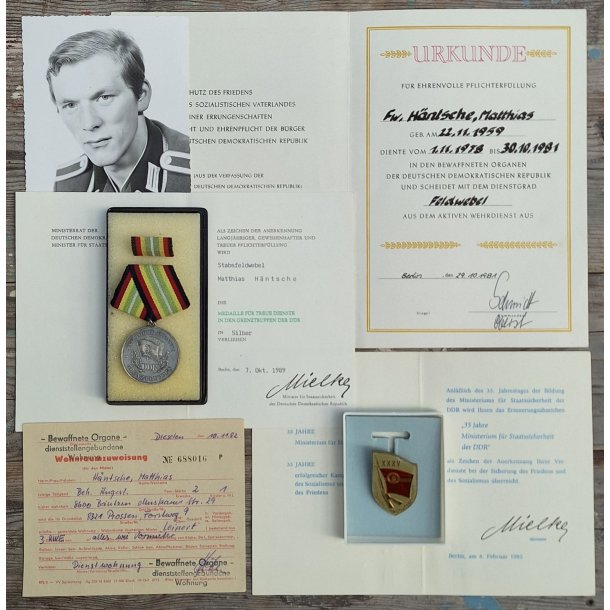 DDR, Stasi/Grenztruppen PKE medal group