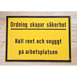 Swedish military Information sign - Cold war