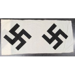German WW2 NSDAP flag swastika center (Tailor shop find)