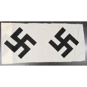 German WW2 NSDAP flag swastika center (Tailor shop find)