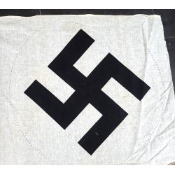 German WW2 NSDAP flag swastika center (Tailor shop find)
